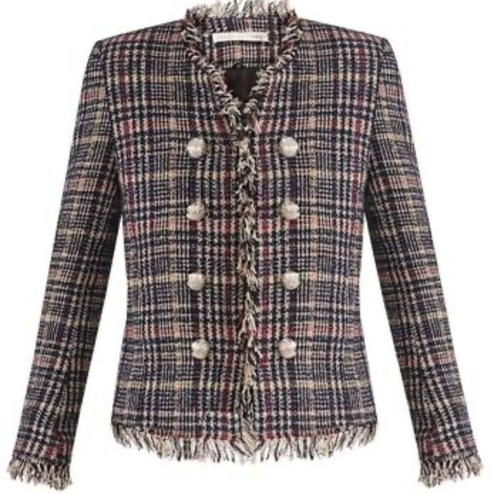 Veronica Beard Metallic Navy Tweed Jerry Jacket NWOT - Picture 2 of 11